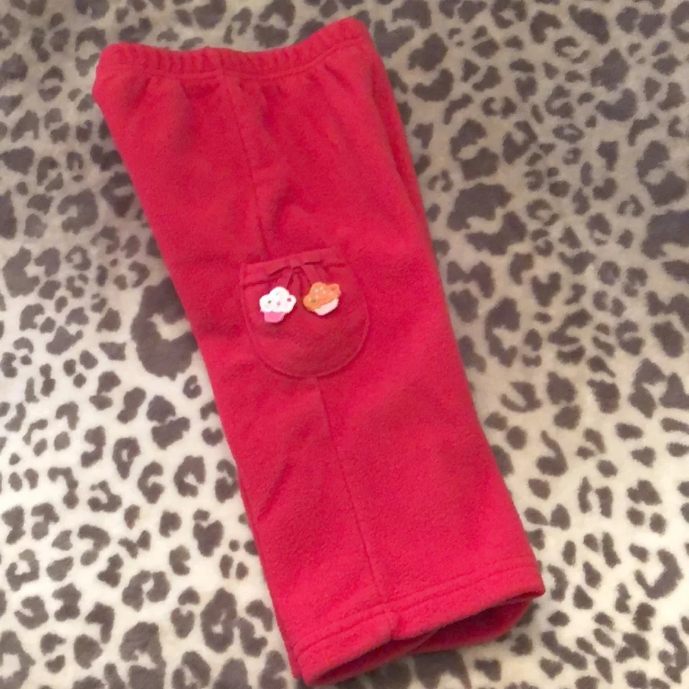 Gymboree Red Fleece Pants Size 12-18 months 2007 Line